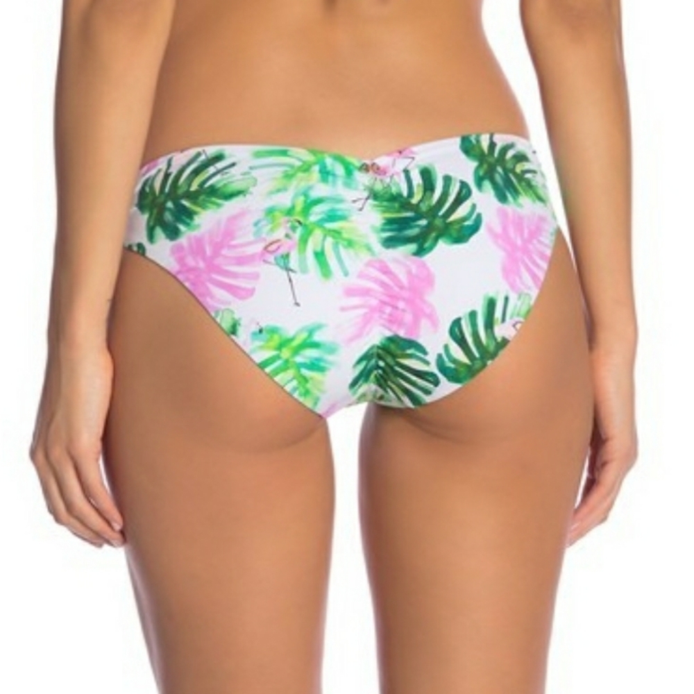 Floral Ruched Basic Bikini Bottom - Picture 2 of 4